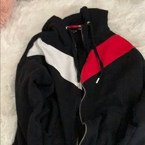 tommy hilfiger zip up sweatshirt